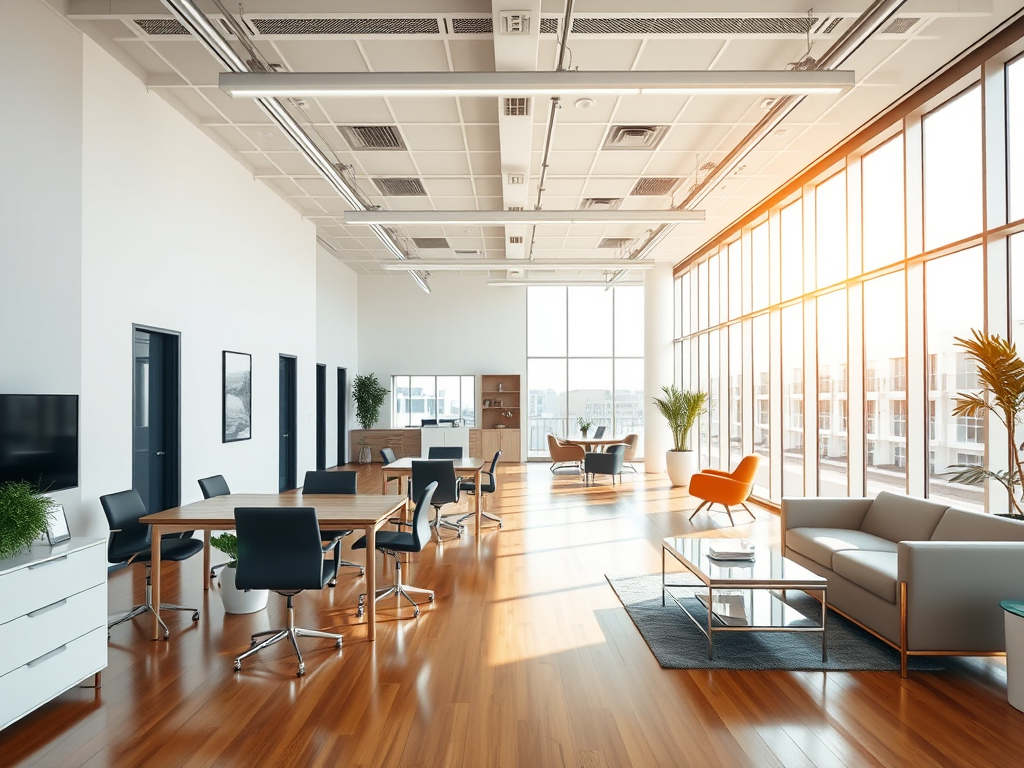 View of a very clean commercial office space in Miami