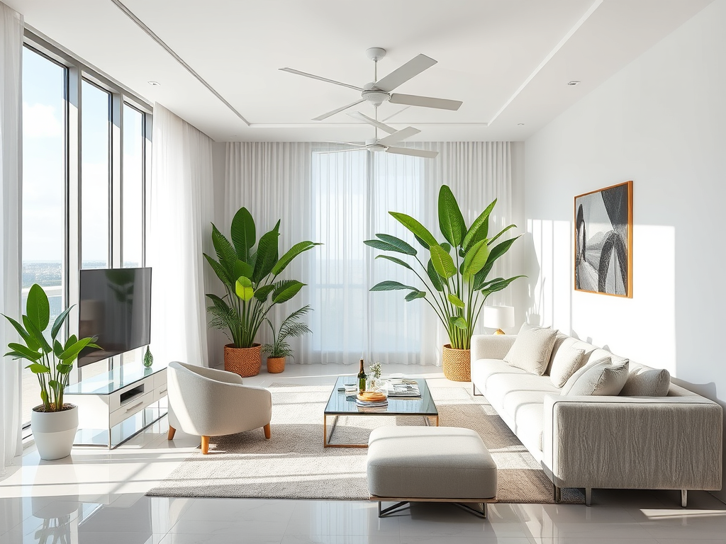 Cleaning Living Room in Miami